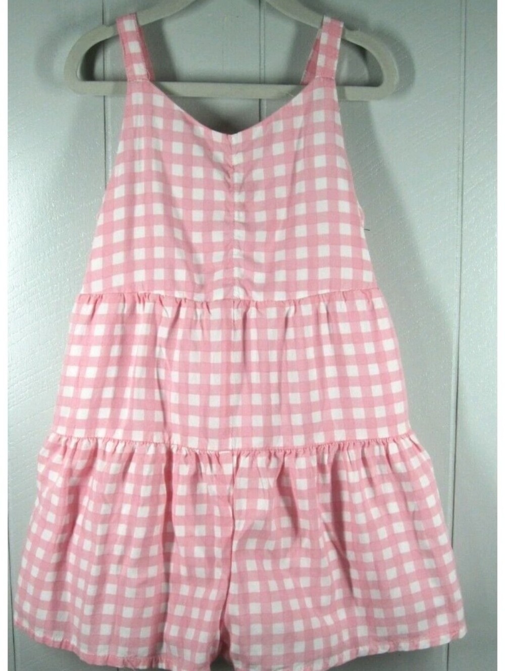 Tommy Bahama Pink and White Gingham Jumpsuit